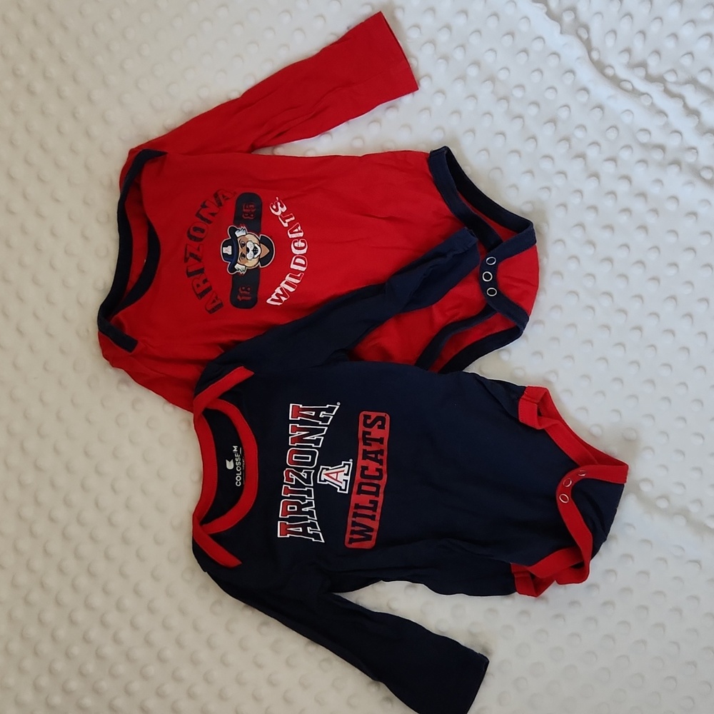 6-12M Longsleeved Onsies - Arizona Wildcats